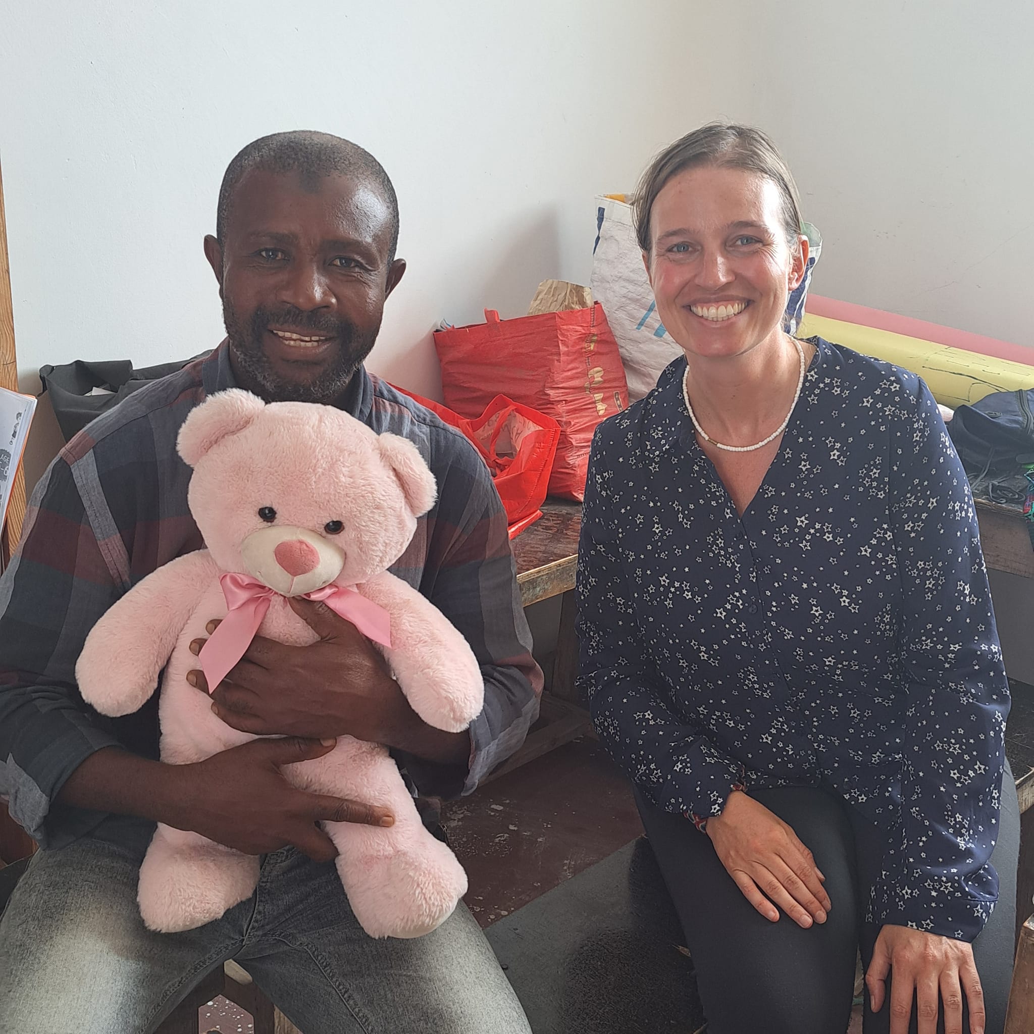 Director of School of Hope mr. Coco and Anne-Kathrine